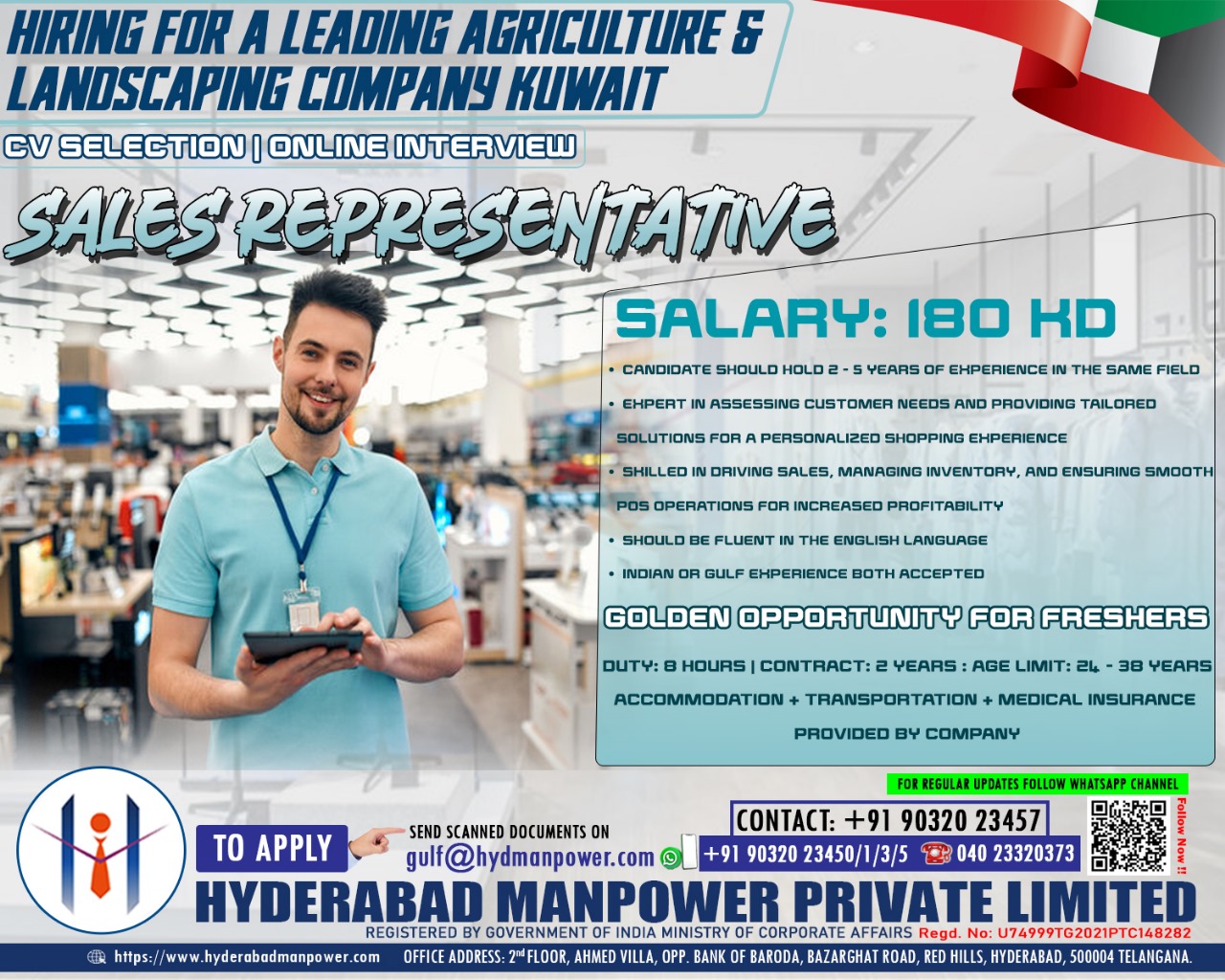 Urgent Hiring for A Leading Agricalture & Landscapeing Company Kuwait