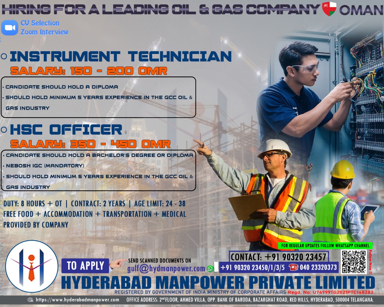 Urgent Hiring for A Leading Oil & Gas Company of OMAN