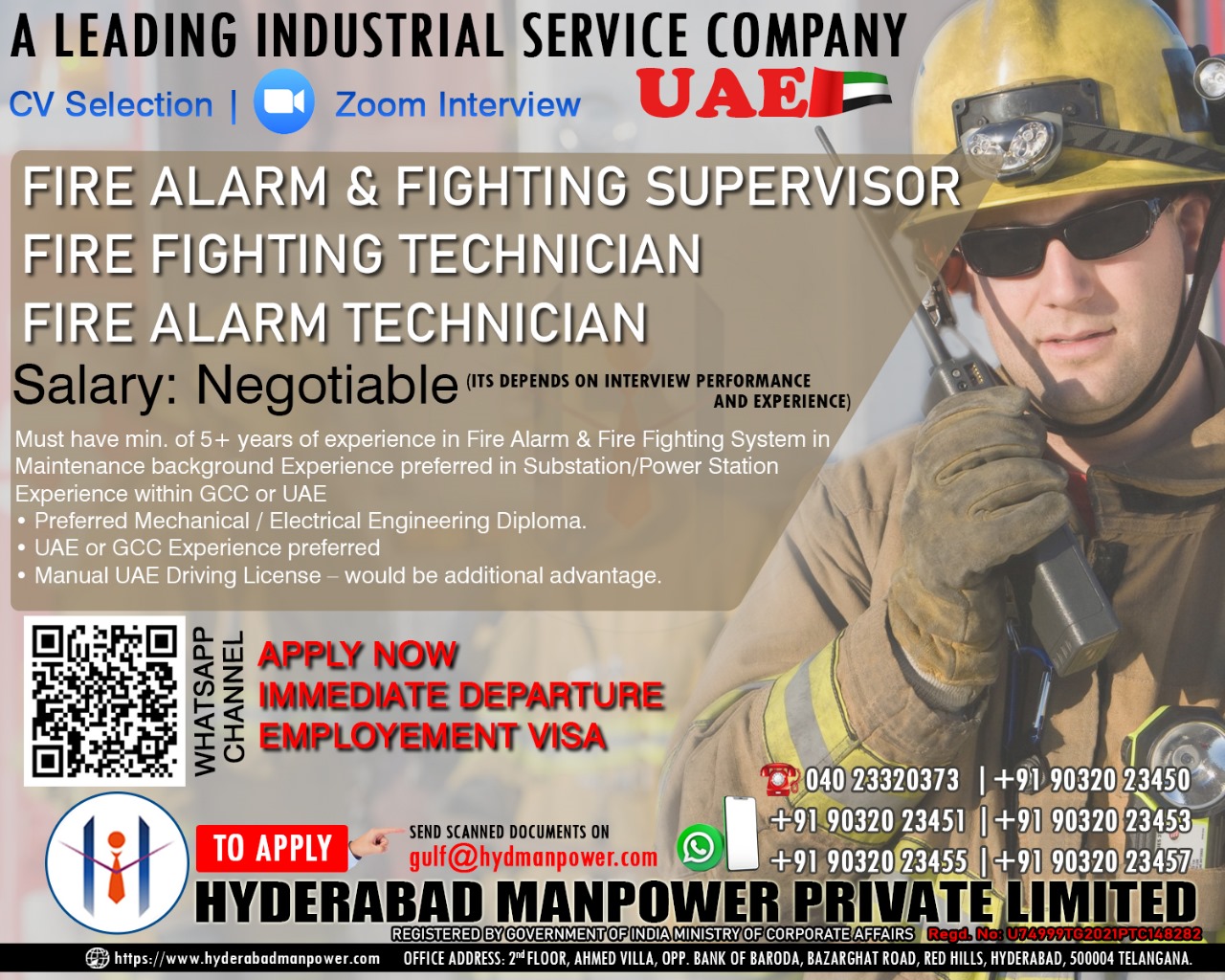 Urgent Hiring for A Leading Industrial Service Company of UAE