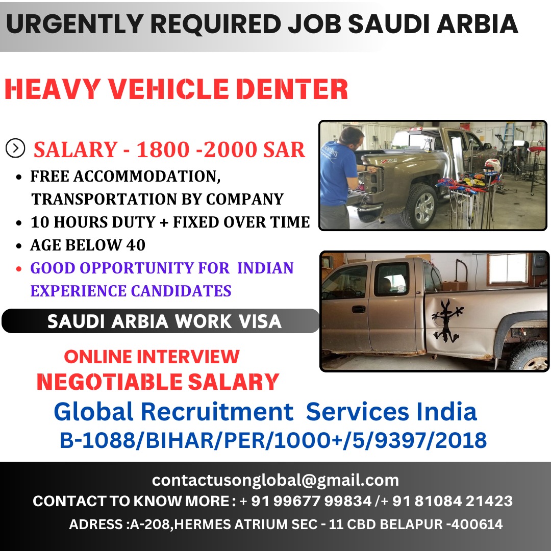 WE ARE HIRING FOR SAUDI ARABIA 