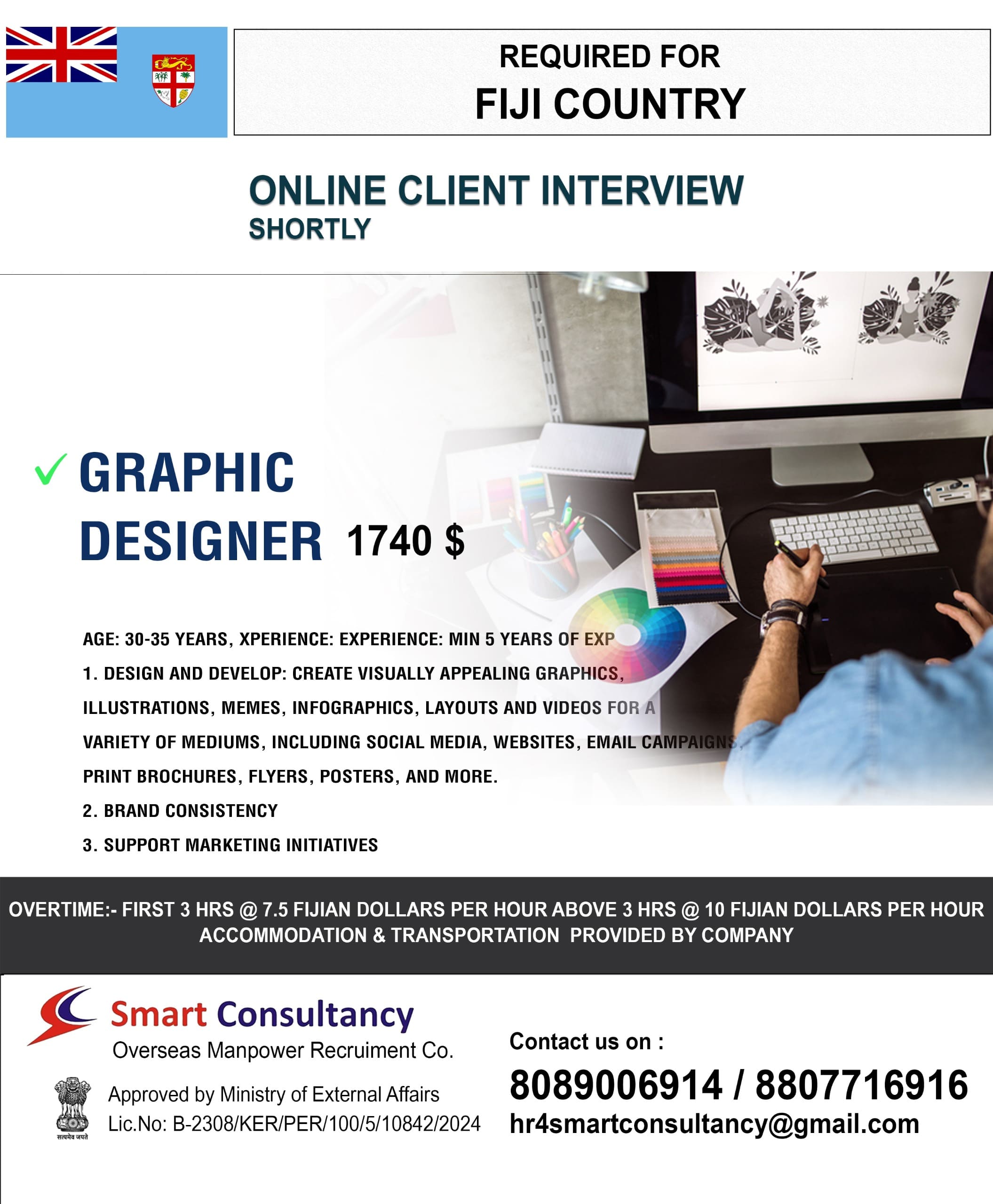 REQUIRED FOR FIJI COUNTRY ONLINE CLIENT INTERVIEW SHORTLY