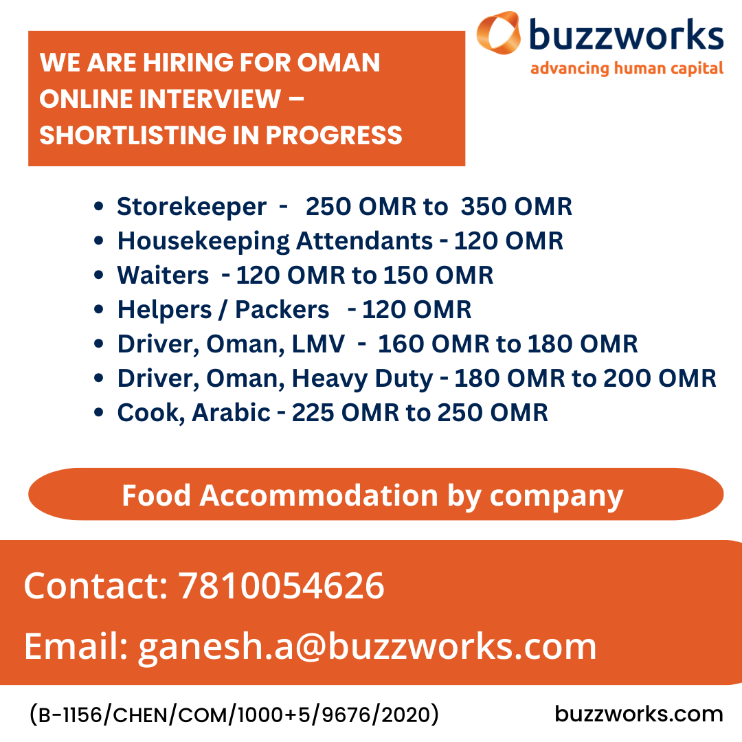 Hiring for OMAN