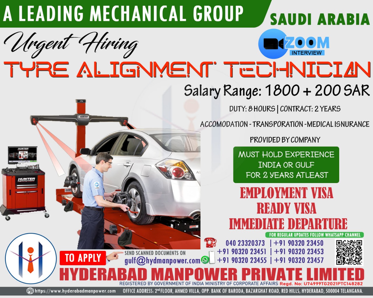 Urgent Hiring for A Leading Mechanical Group of Saudi Arabia