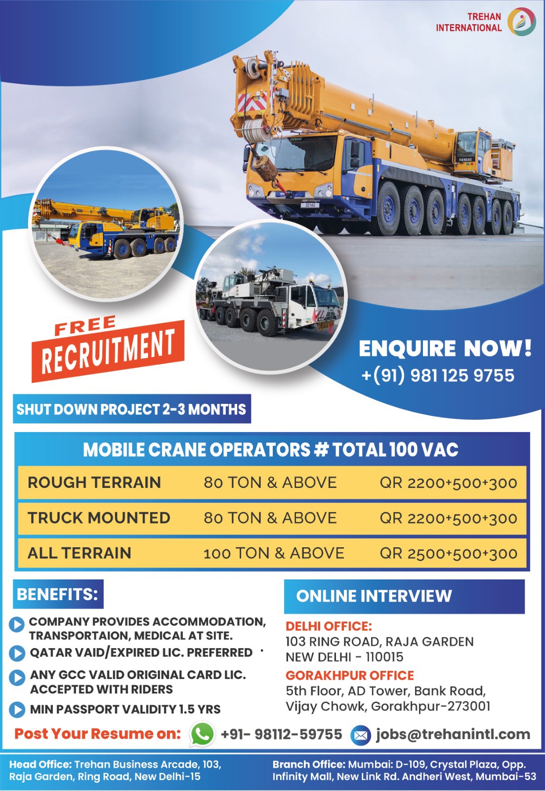 Mobile Crane Operators