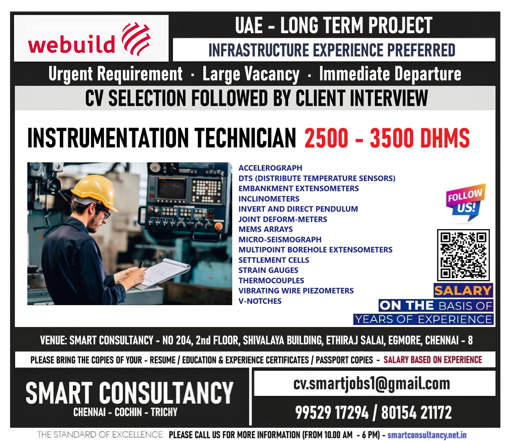 WANTED FOR A LEADING INFRA STRUCTURE COMPANY - UAE / ONLINE CLIENT INTERVIEW - PLEASE FORWARD YOUR CV