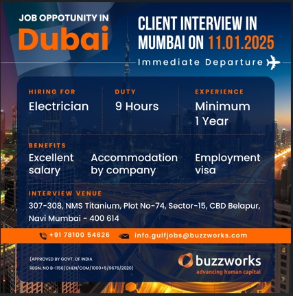 Hiring for Dubai